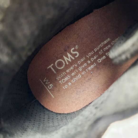 Toms Lunata Lace Up Snkle Booties Olive Green Suede Size 5 - Picture 3 of 9